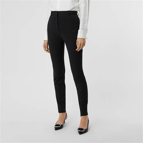 burberry riding stretch jersey trousers|burberry trousers for women.